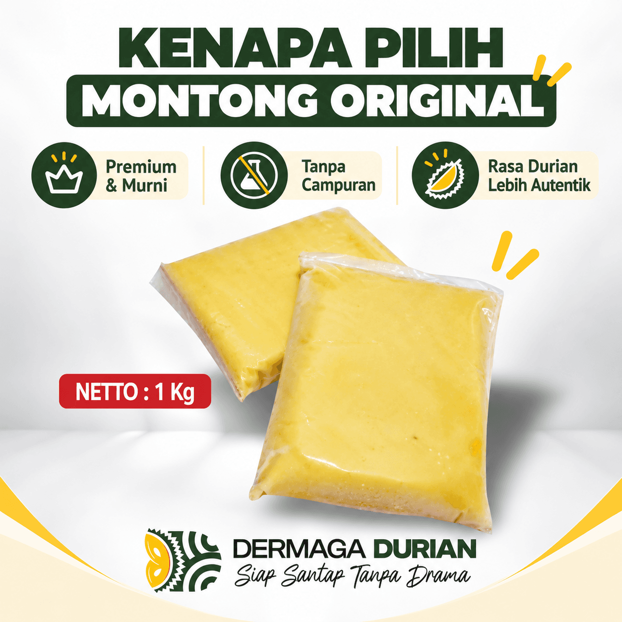 Daging Durian Montong Palu Original