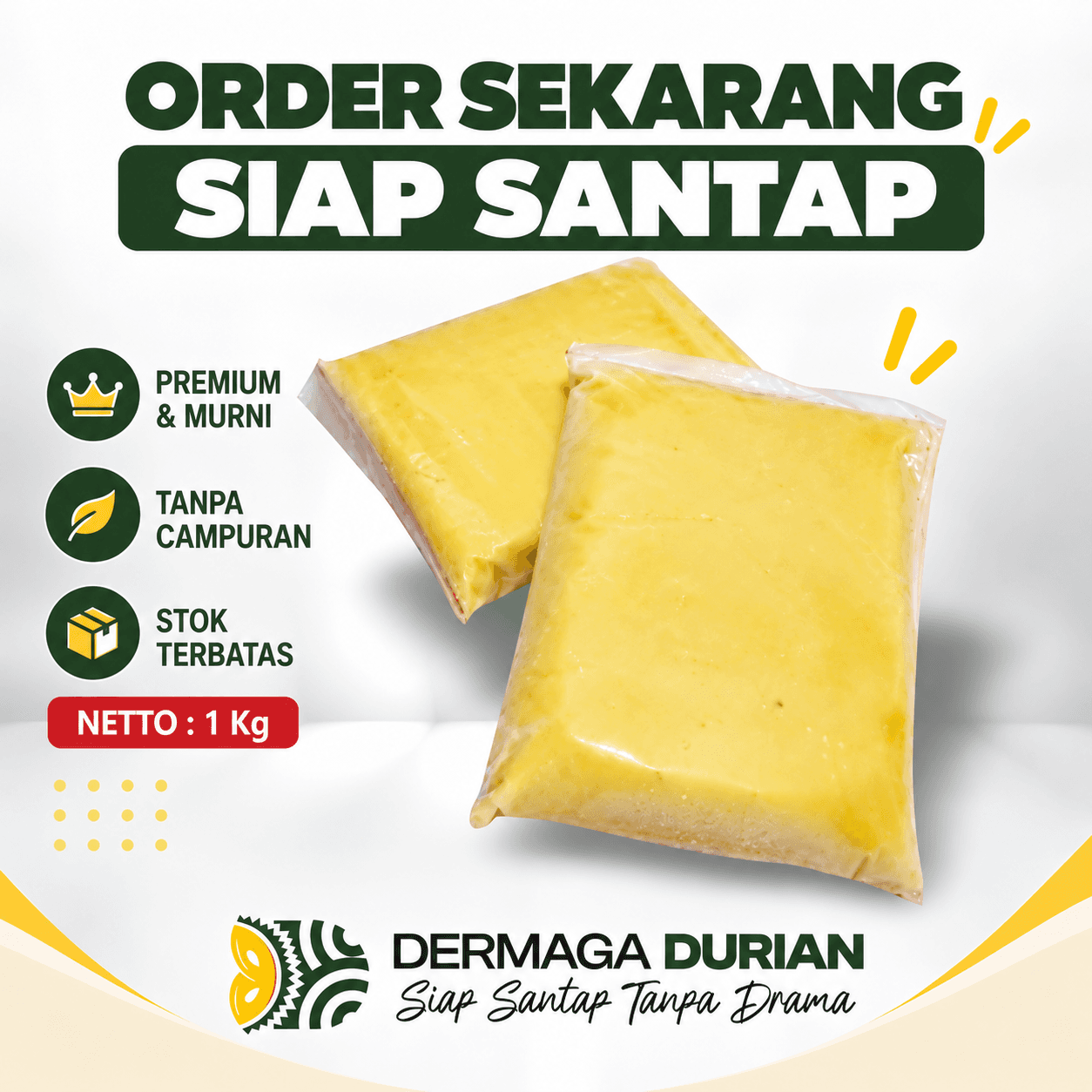 Daging Durian Montong Palu Original