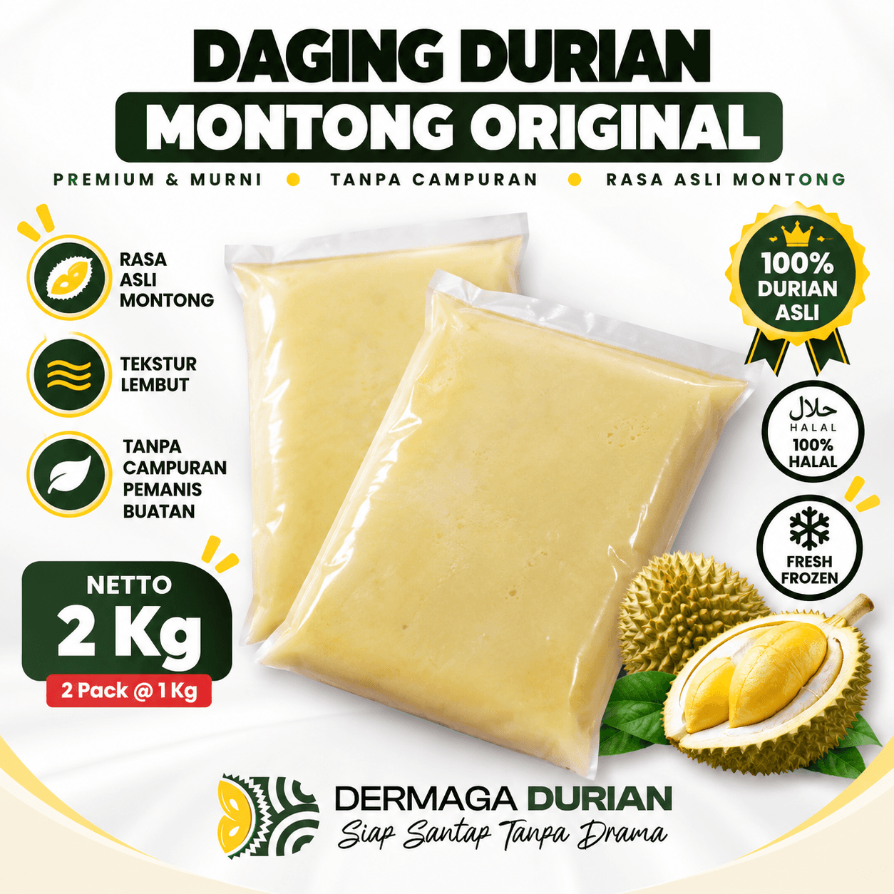 Daging Durian Montong Palu Original